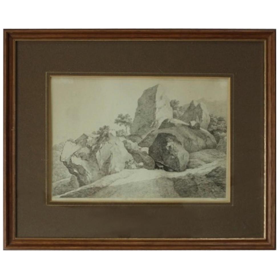 Franz Xavier Lorenz Etching, 1793-1851 For Sale