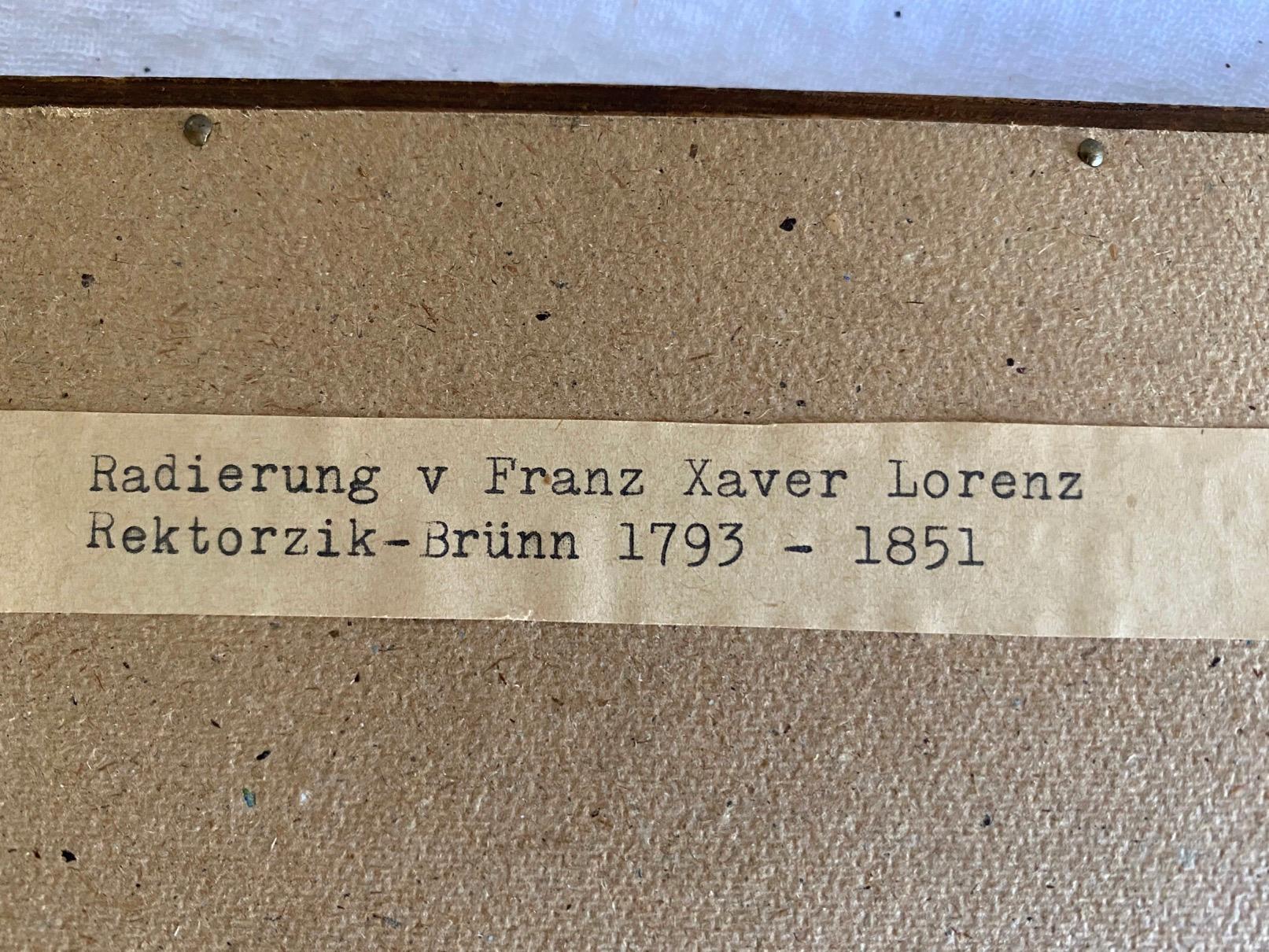 Paper Franz Xavier Lorenz Etching For Sale