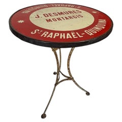 Französischer Belle Époque Guéridon „St. Raphaël Quinquina“, J. Desmures, Montar