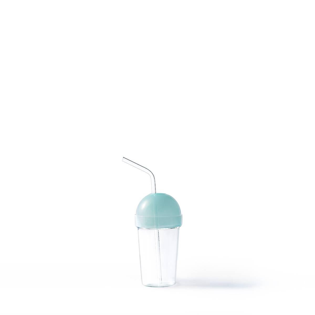 Mouth Blown Milkshake Glass with Cap Cap Table Lamp Mouth Blown Glass and