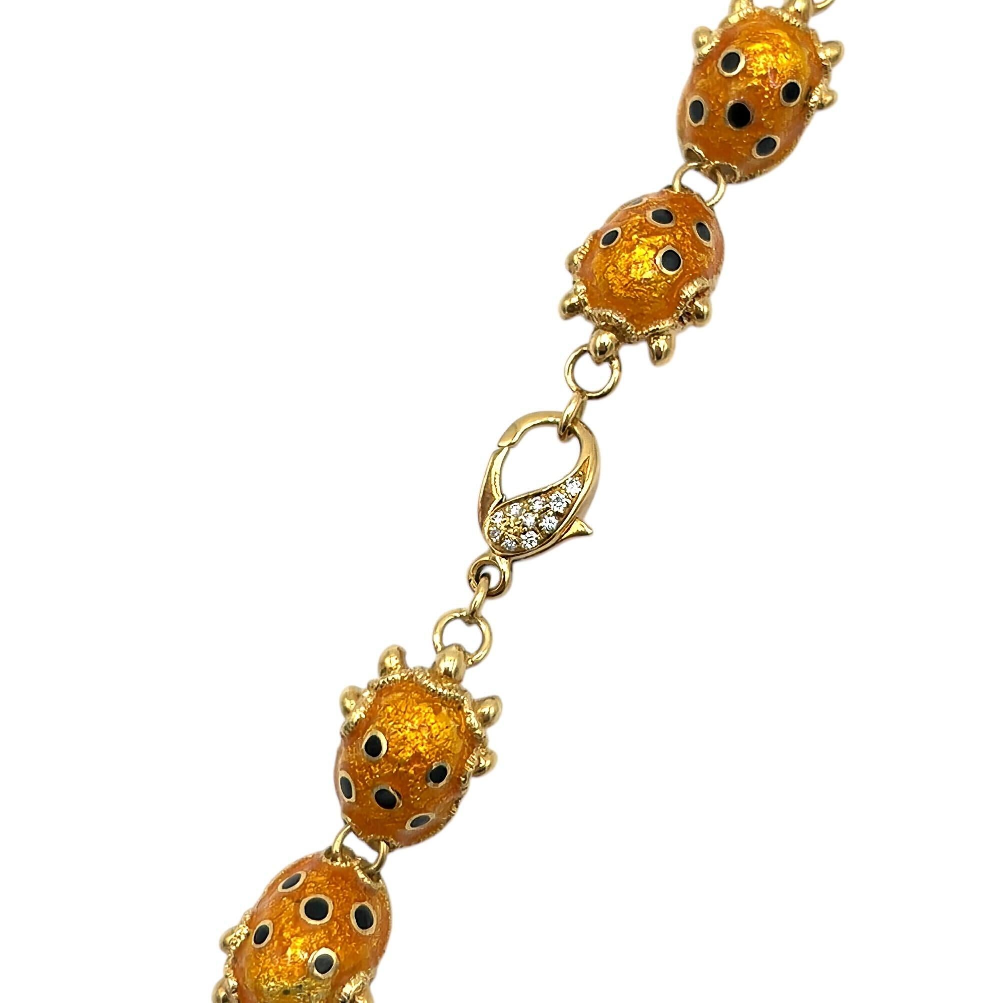 FRASCAROLO Umwandelbares Armband mit Leopardenkopf-Halskette (Brillantschliff) im Angebot