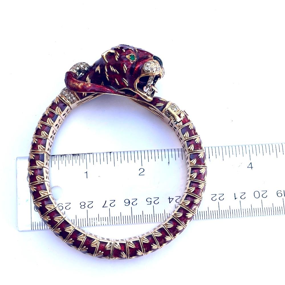 Women's or Men's Frascarolo, Panther Head Bracelet