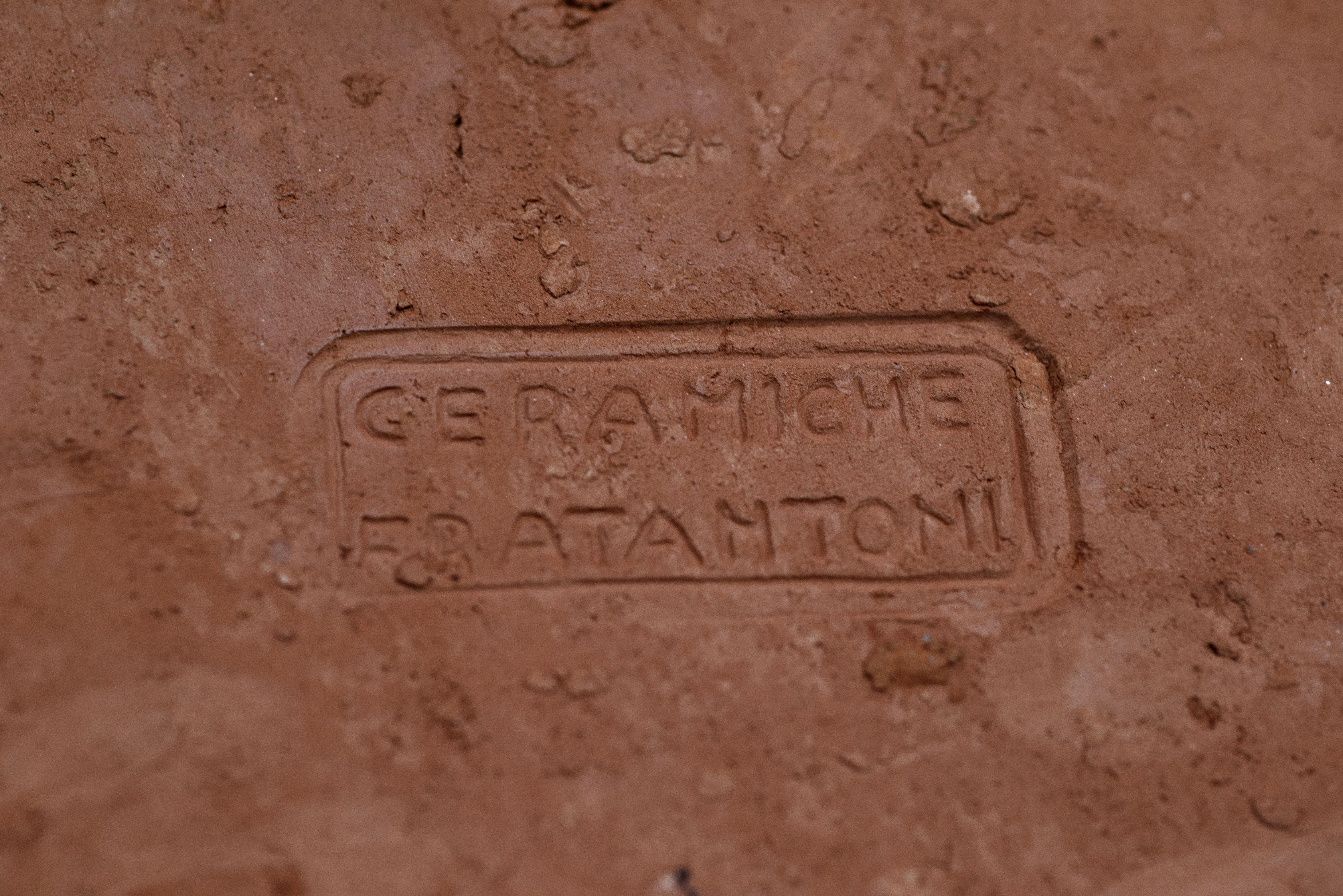 Fratantoni Grande plaque murale en céramique majolique avec décor de fruits, Italie 1950-196 en vente 1