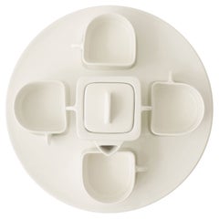 Service à café Fratelli Brambilla en céramique blanche, Italie, 1965