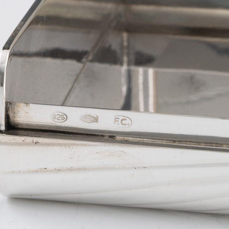 Argento Fratelli Cacchione Silver - Scatola di sigari Milano post 1945 in vendita