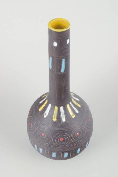 Fratelli Fanciullacci, Åhlén & Holm. Large ceramic vase with geometric pattern.