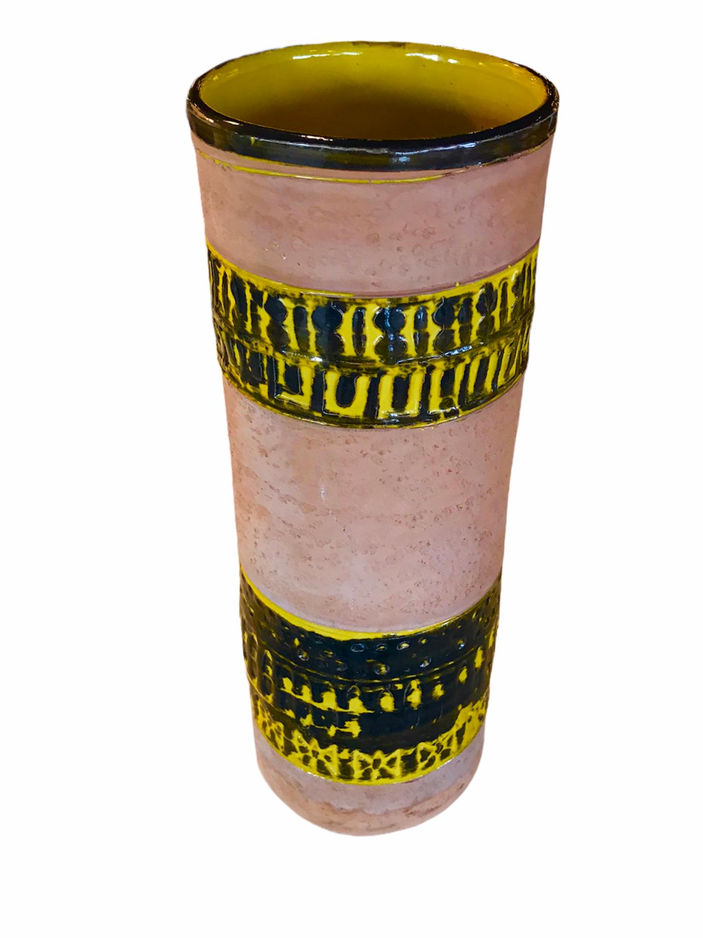 Fratelli Fanciullacci Bitossi Midcentury Italian Modern Pottery Vase Londi, 1960 3