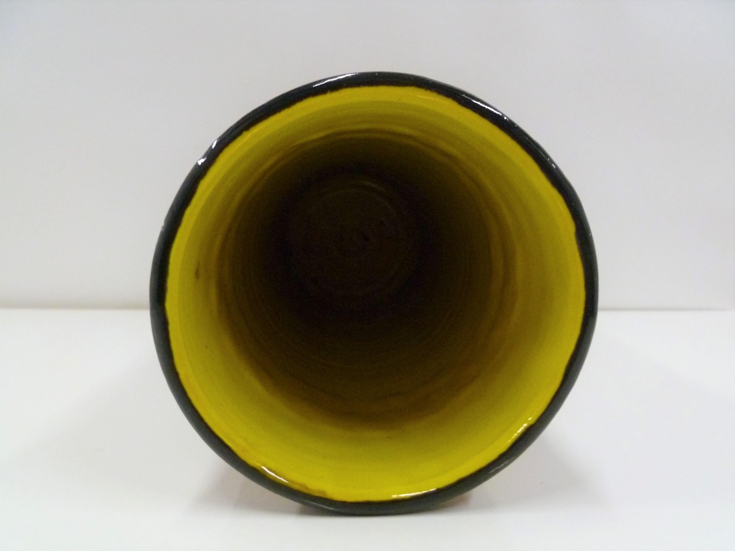 Ceramic Fratelli Fanciullacci Bitossi Midcentury Italian Modern Pottery Vase Londi, 1960