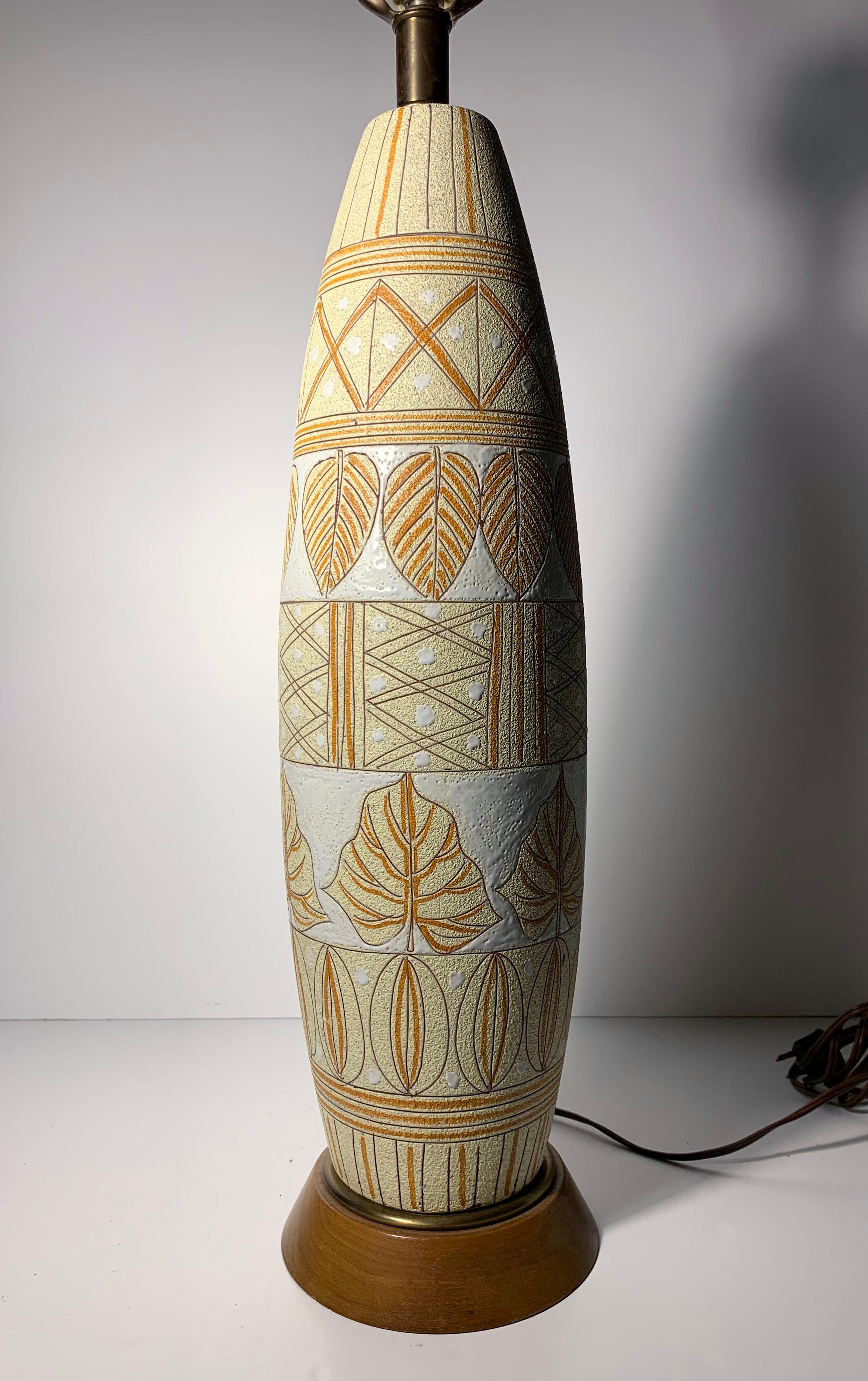 Mid-Century Modern Fratelli Fanciullacci Ceramic Lamp for Raymor For Sale