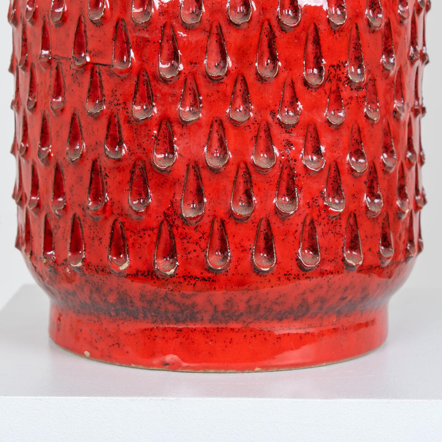 Tischlampe aus Keramik von Fratelli Fanciullacci mit neuem, maßgefertigtem Lampenschirm, 1970 im Angebot 4