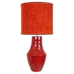 Fratelli Fanciullacci Ceramic Table Lamp with New Custom Made Lampshade, 1970
