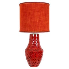 Fratelli Fanciullacci Ceramic Table Lamp with New Custom Made Lampshade, 1970
