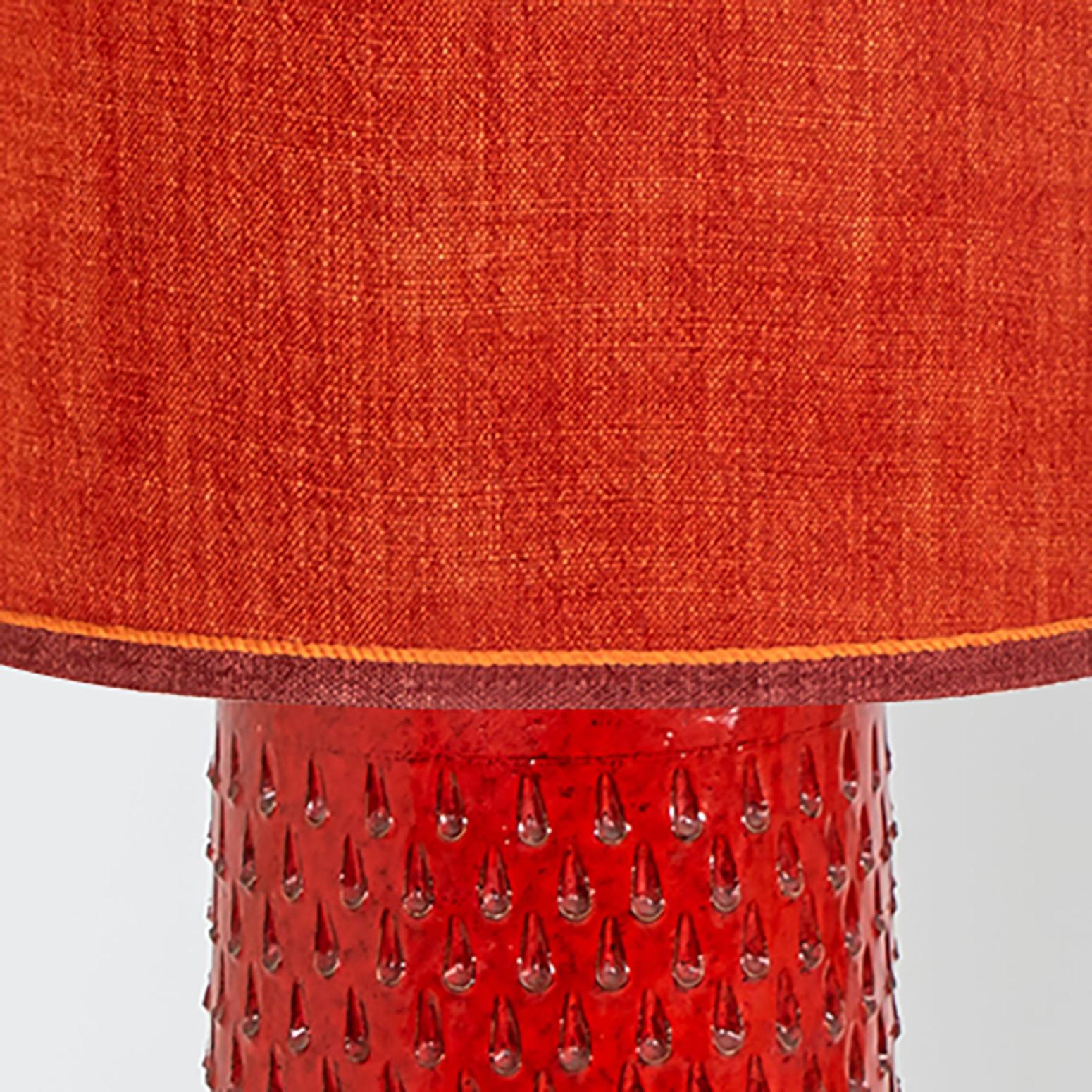 Autre Lampe de table en céramique Fratelli Fanciullacci avec nouvel abat-jour CUSTOM MADE en vente