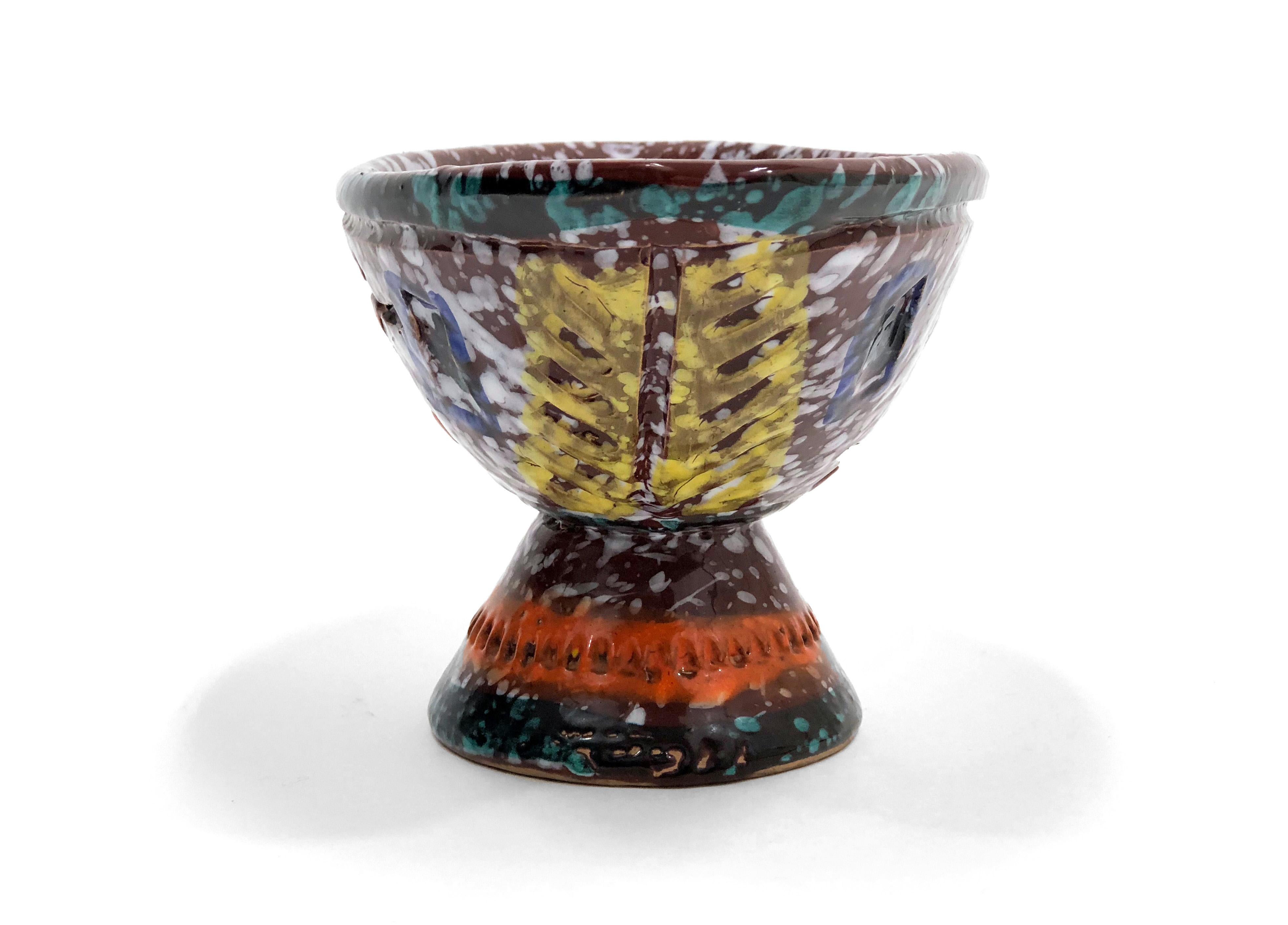 Fratelli Fanciullacci Decorative Elliptical Bowl In Excellent Condition For Sale In Littleton, CO