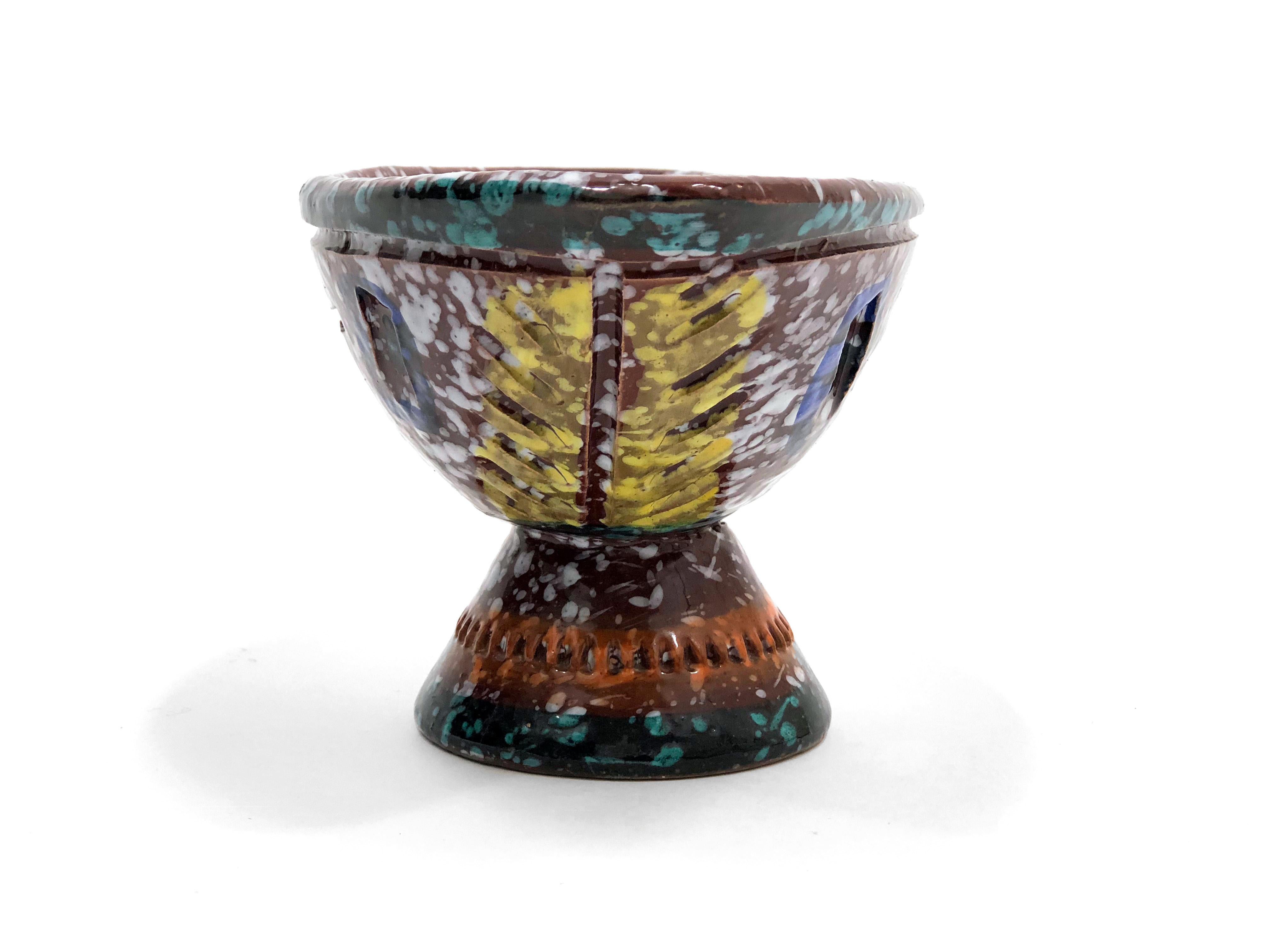 Clay Fratelli Fanciullacci Decorative Elliptical Bowl For Sale