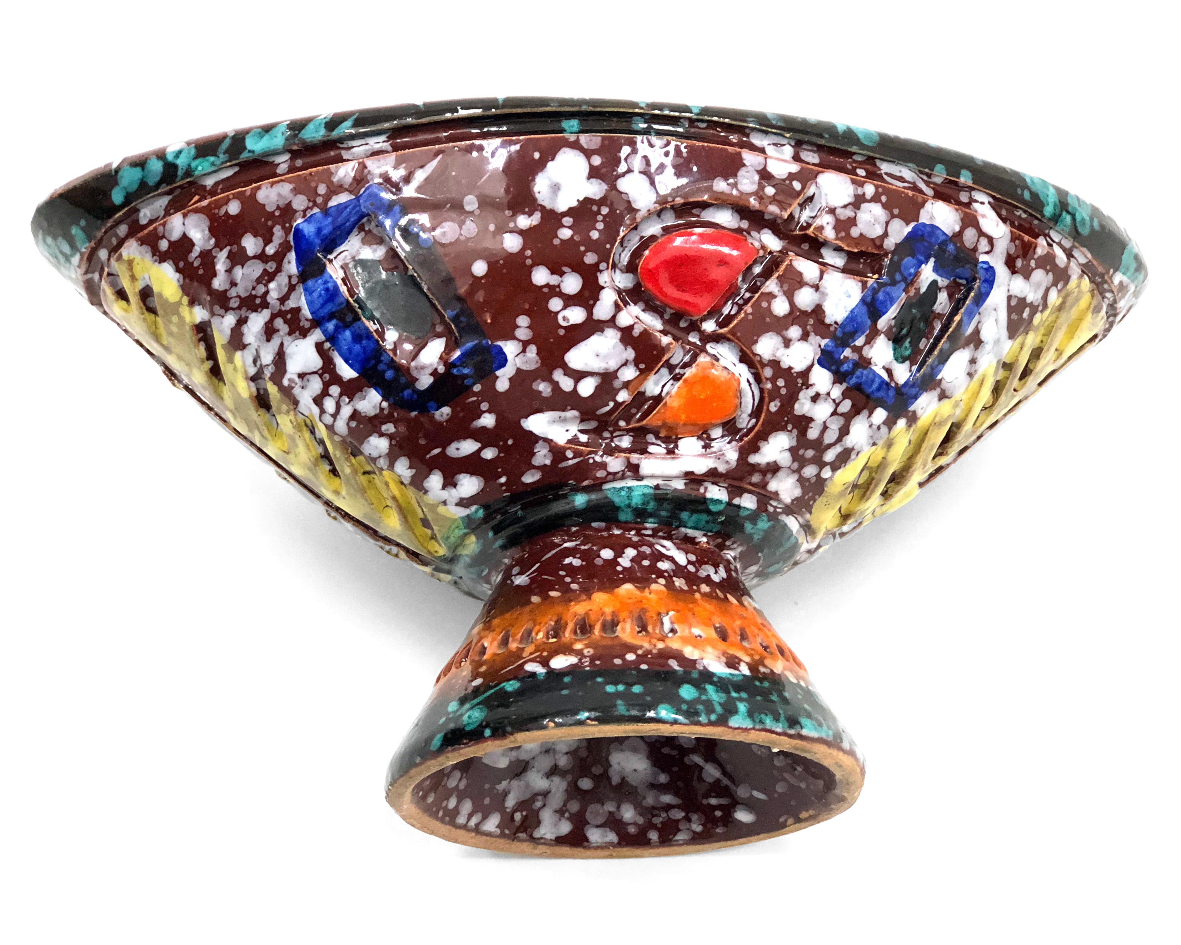 Fratelli Fanciullacci Decorative Elliptical Bowl For Sale 1