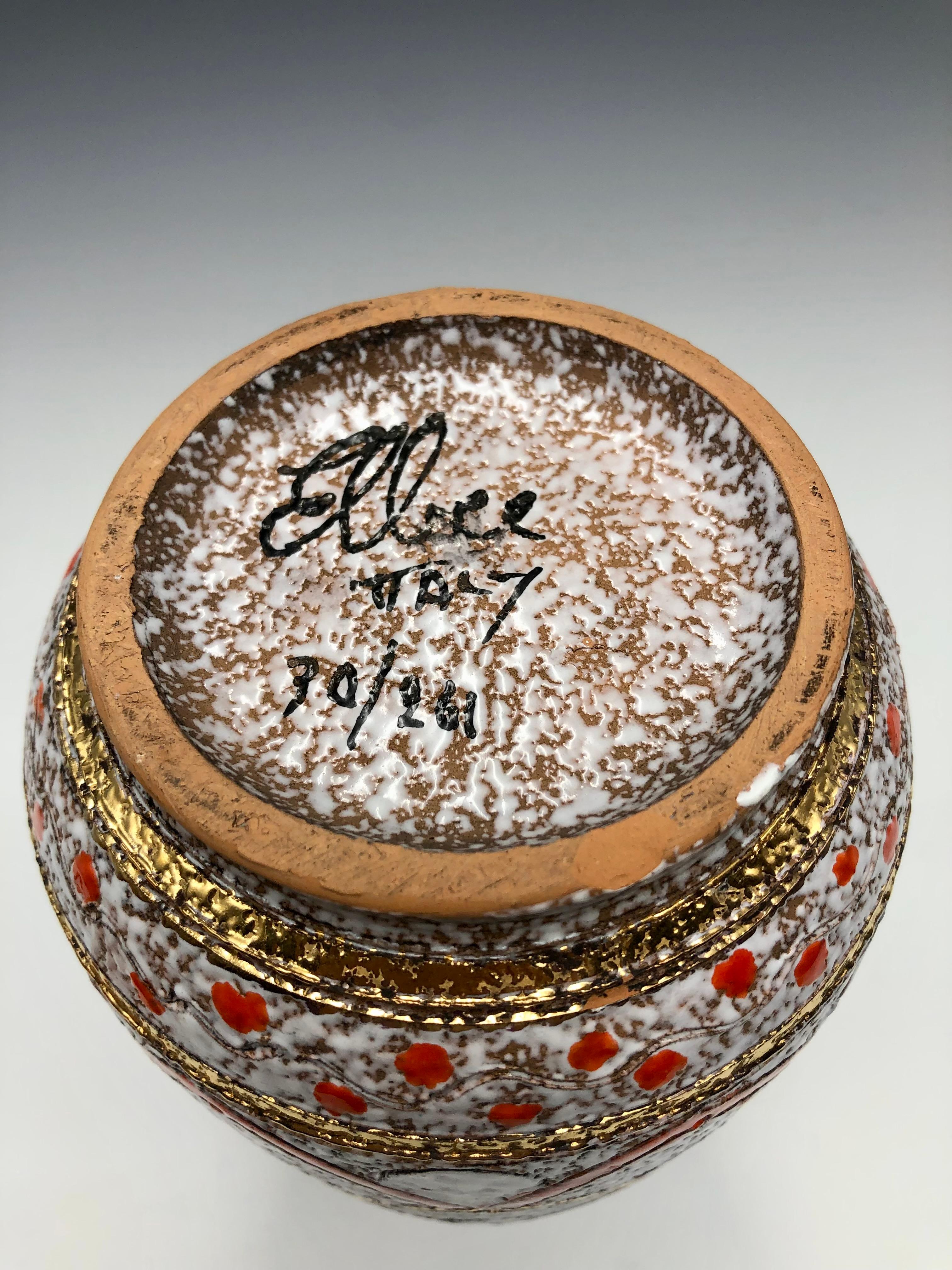 Céramique Ensemble pichet et assiettes en céramique signé Fratelli Fanciullacci Ellbee en vente