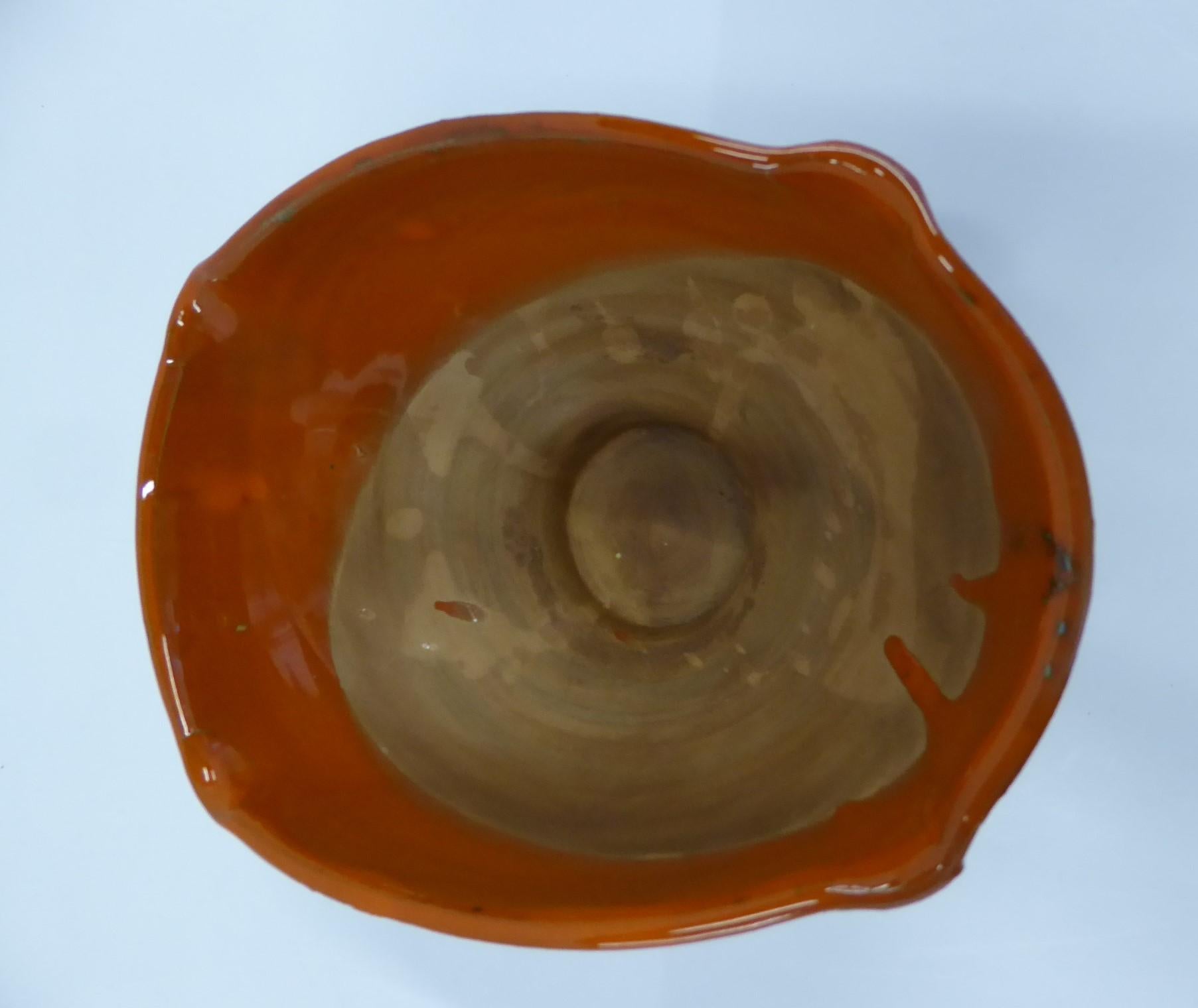 Ovale Schale in Form eines italienischen modernen Bitossi von Fratelli Fanciullacci für Melrose, 1960er Jahre (Italienisch) im Angebot