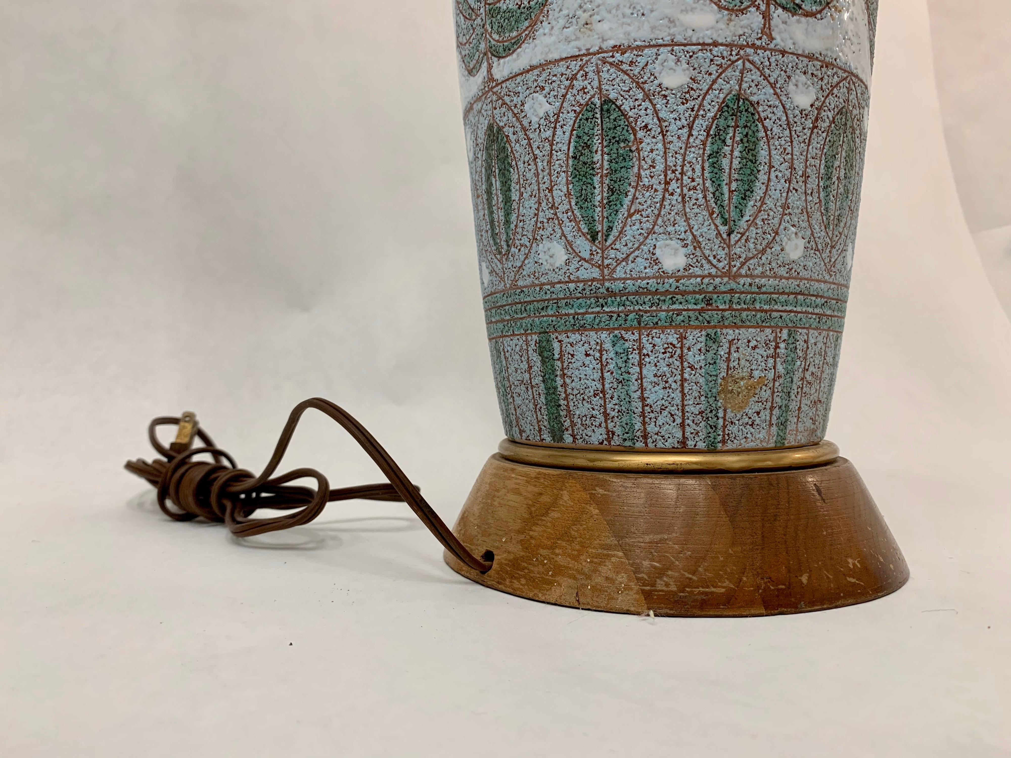Lampe aus Keramik von Fratelli Fanciullacci für Raymor (Mitte des 20. Jahrhunderts) im Angebot