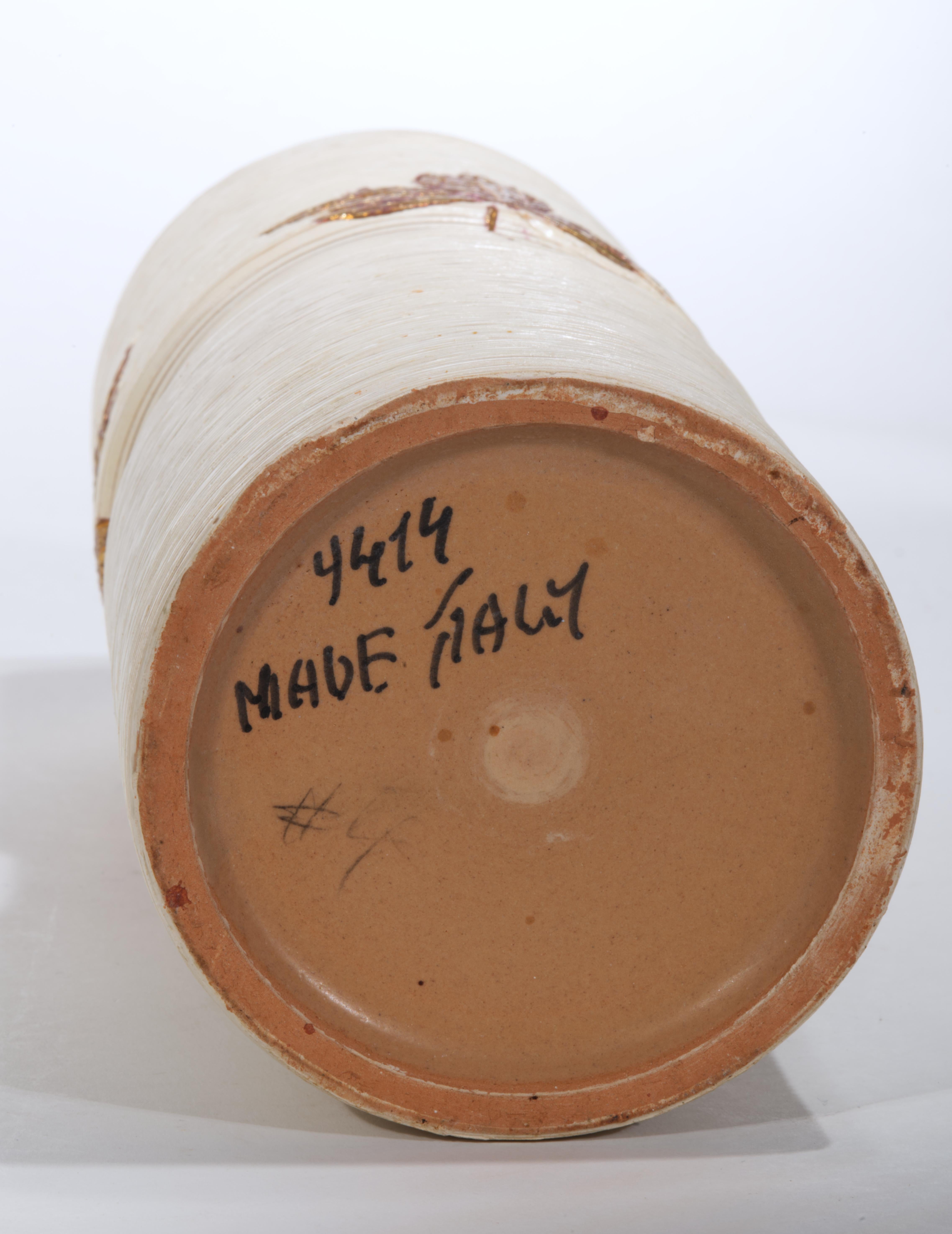 Vaso dorato e graffito Fratelli Fanciullacci, Italia, anni '50-'60 in vendita 2