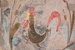 Fratelli Fanciullacci Majolica Bowl or Tray, Textured Glaze, Italy 1950s-1960s