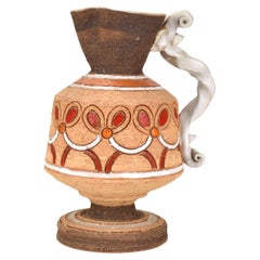 Retro Fratelli Fanciullacci Pottery Vase Moroccan Pattern Design 1960s Italian Raymor