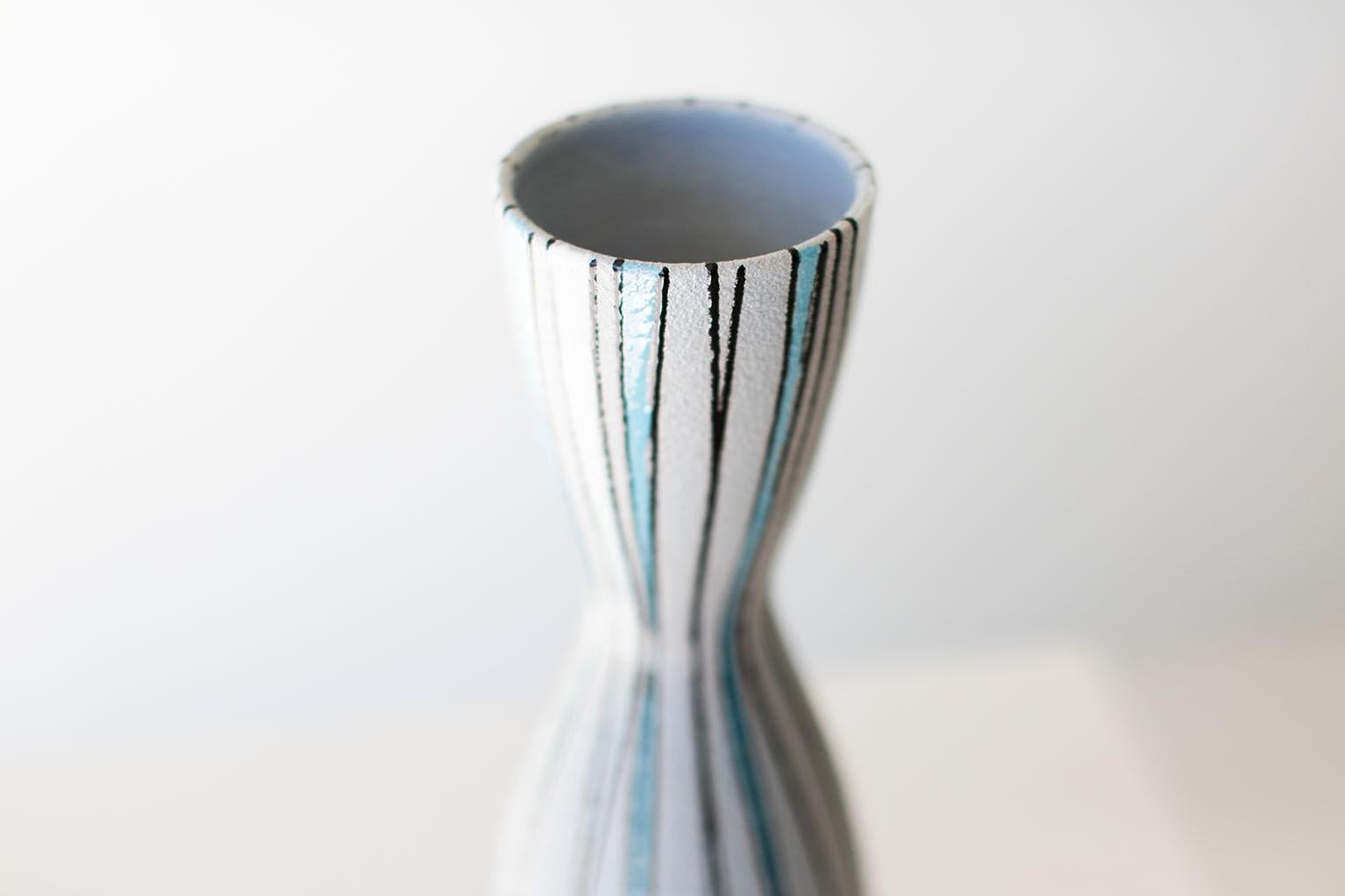 Mid-20th Century Fratelli Fanciullacci Striped Vase for Ebeling Reuss For Sale