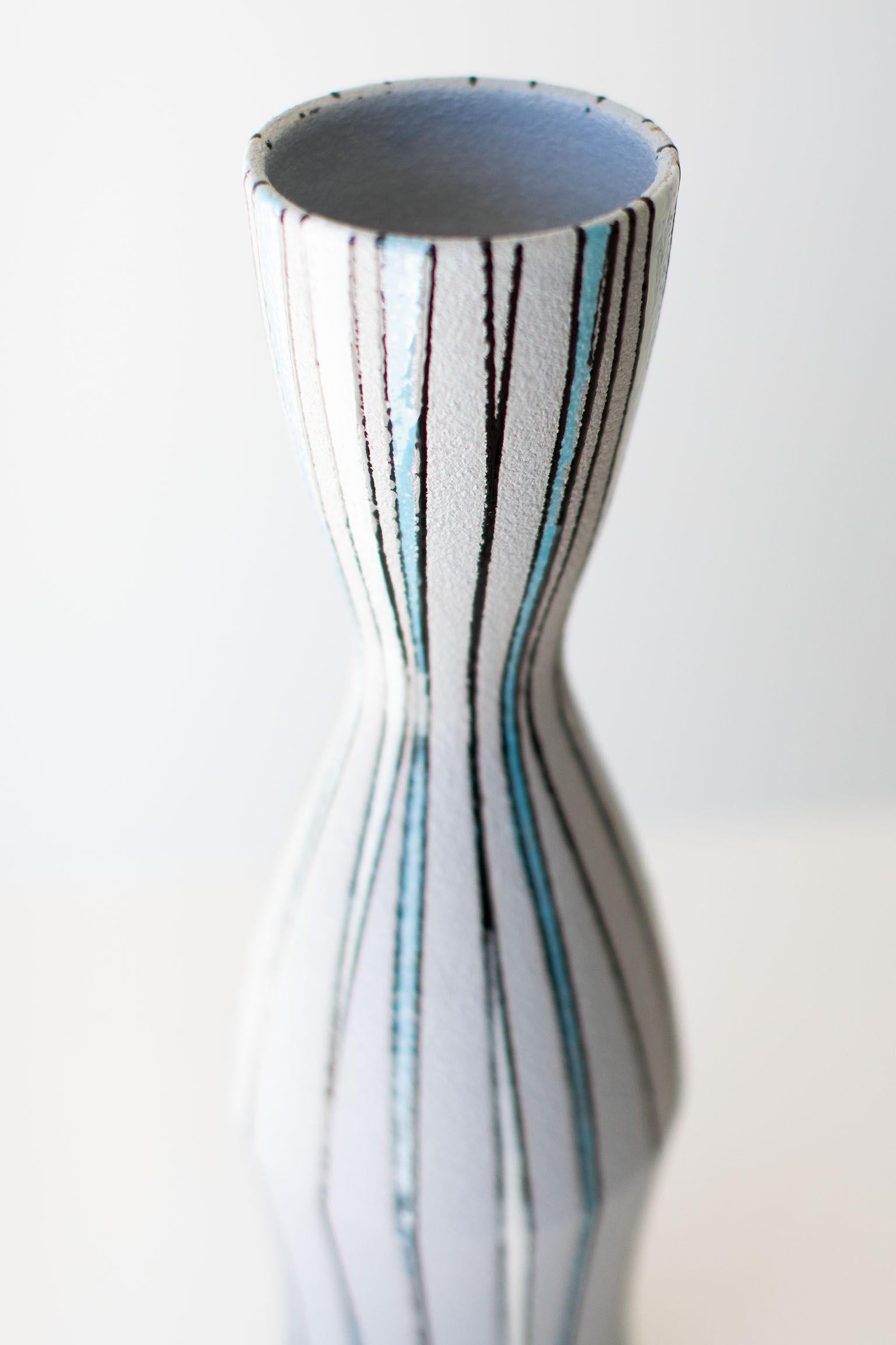 Fratelli Fanciullacci Striped Vase for Ebeling Reuss For Sale 1