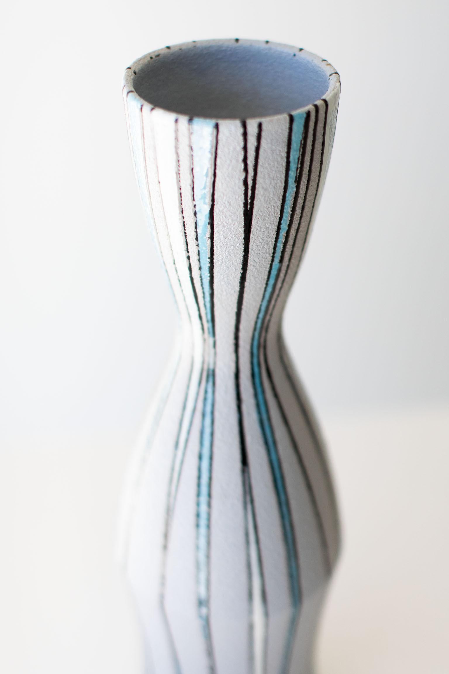 Vaso a righe Fratelli Fanciullacci per Ebeling & Reuss in vendita 1