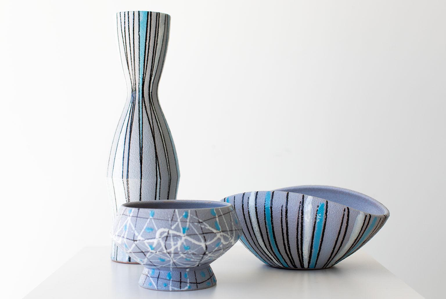 Fratelli Fanciullacci Striped Vase for Ebeling Reuss For Sale 2