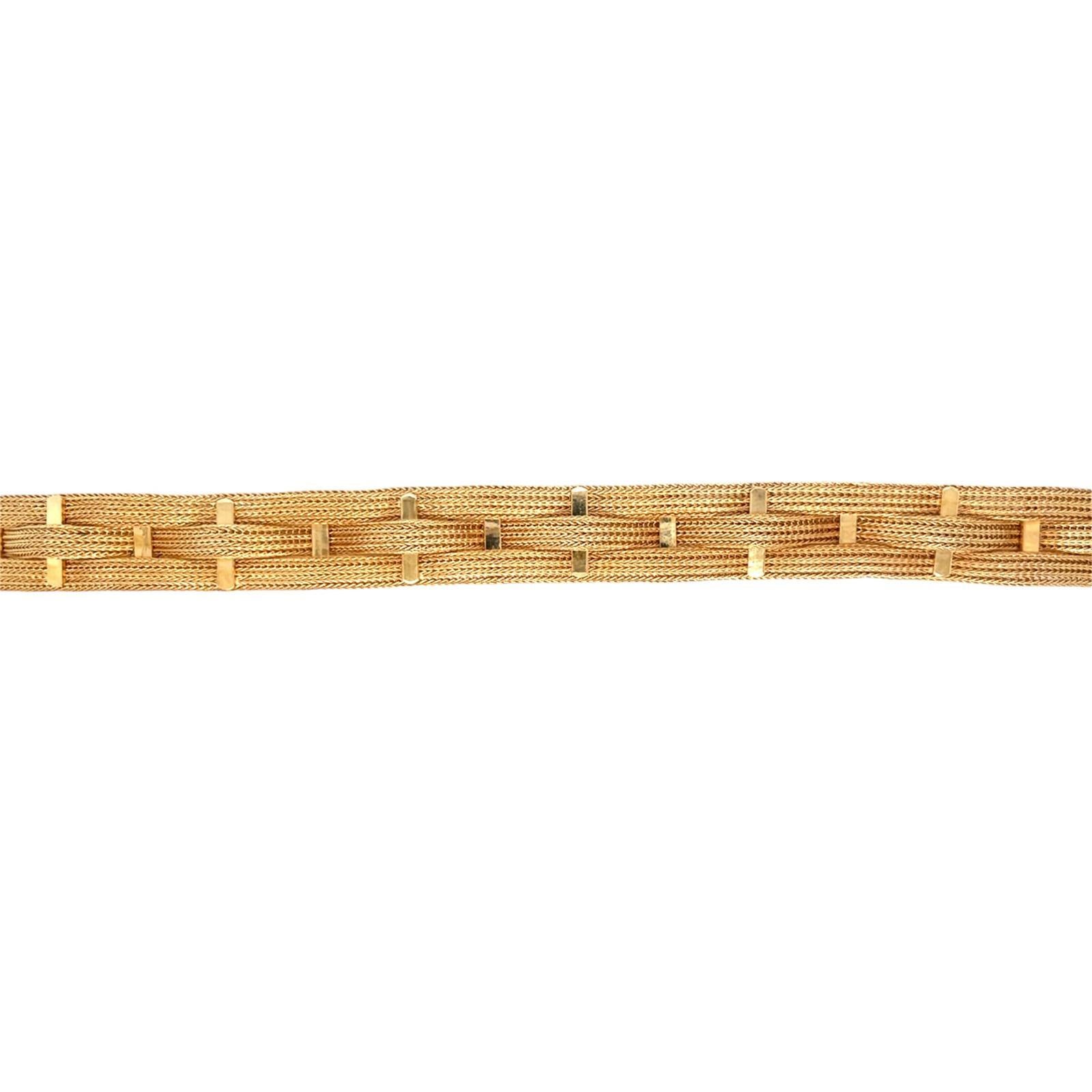 Fratelli Filippini 18K Gold Braided Bracelet 5