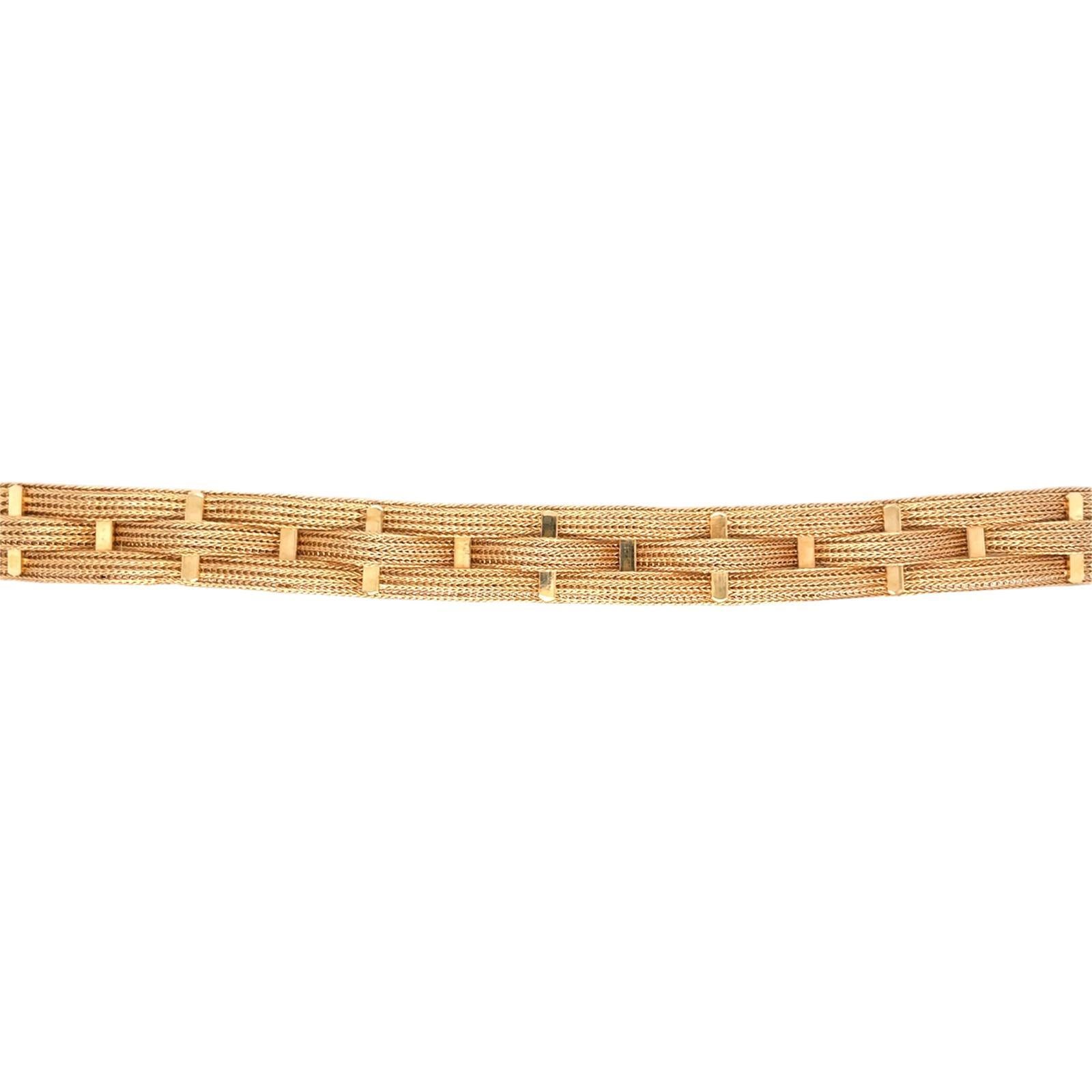 Fratelli Filippini 18K Gold Braided Bracelet 8