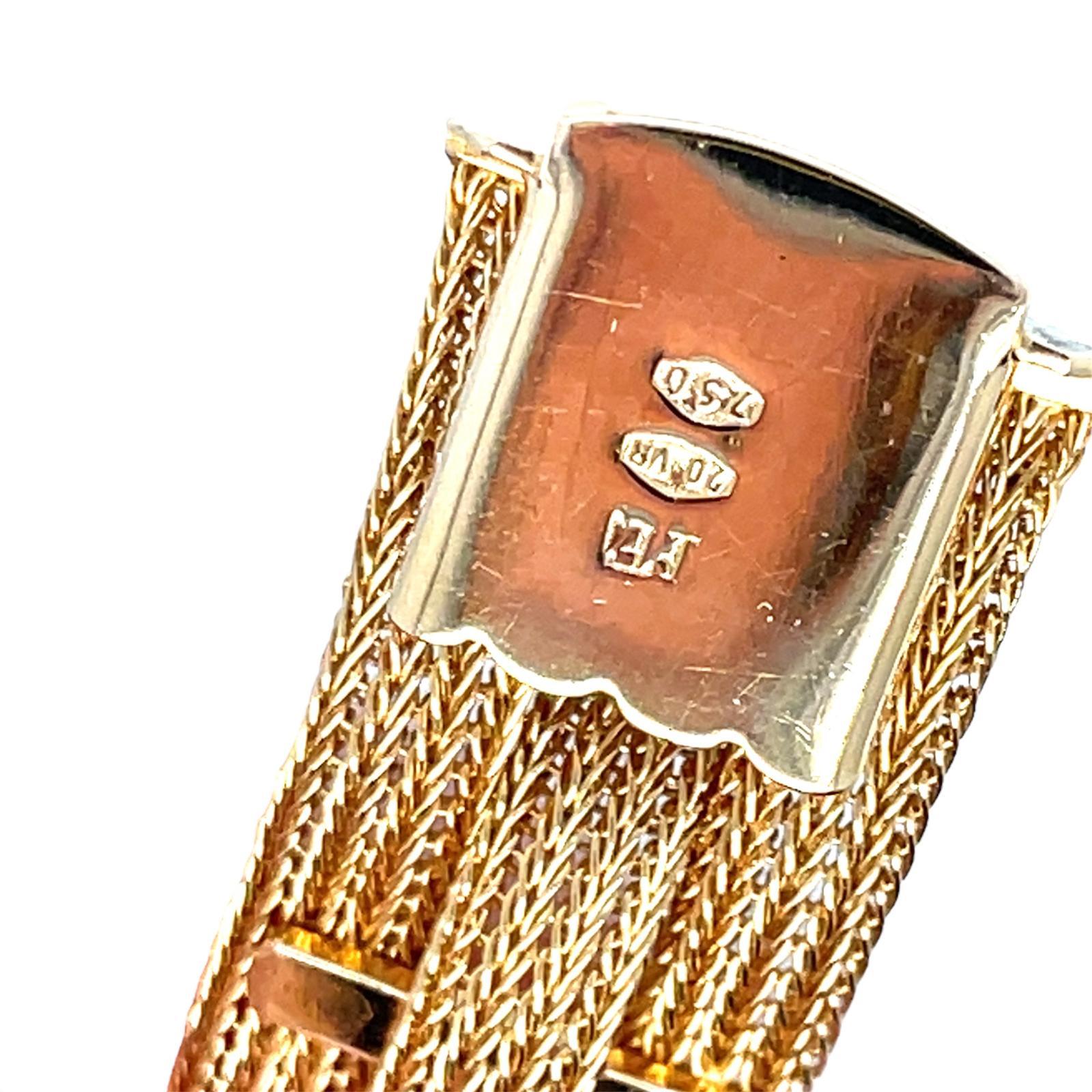 Fratelli Filippini 18K Gold Braided Bracelet 10