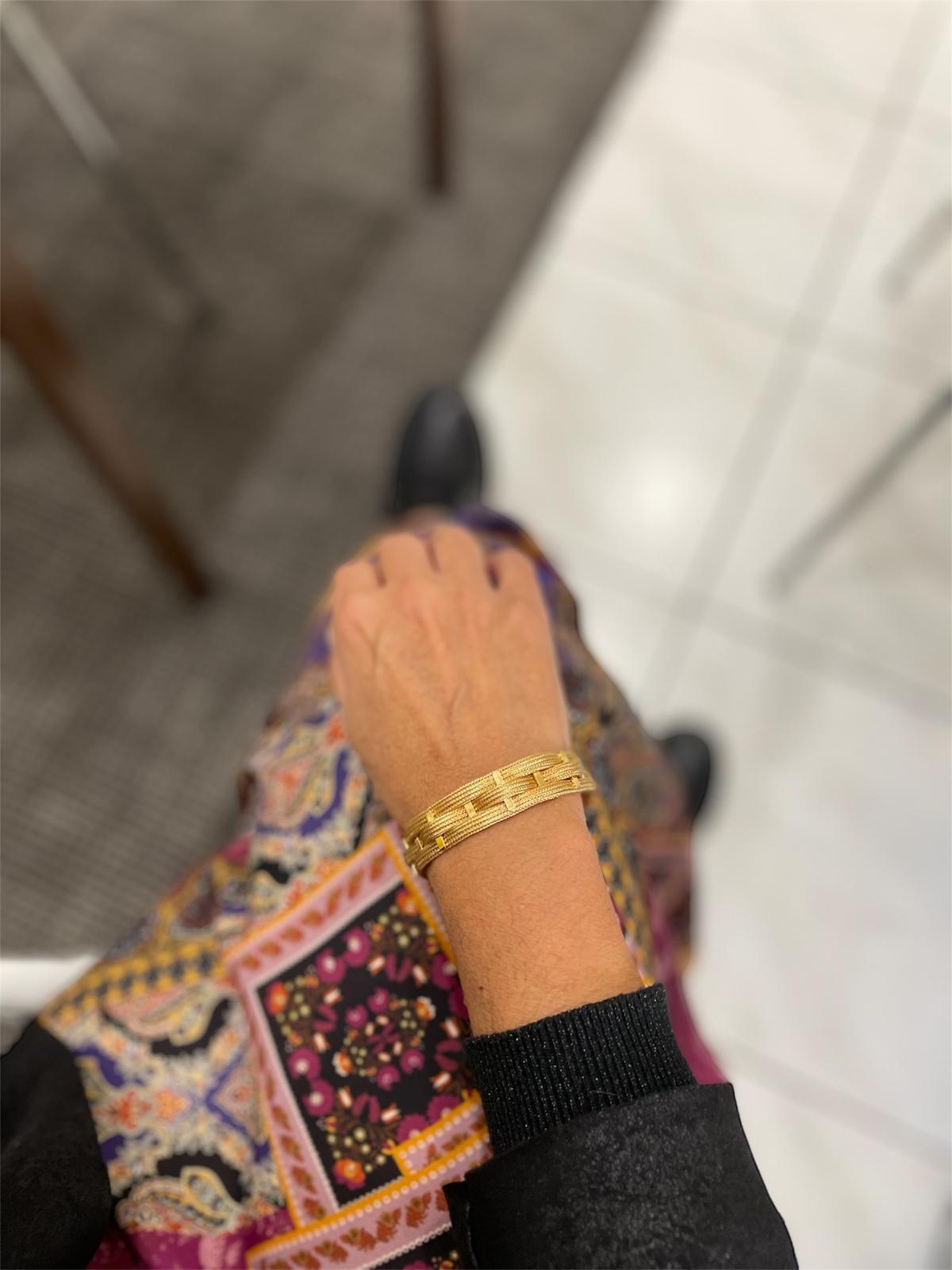 Fratelli Filippini 18K Gold Braided Bracelet 11