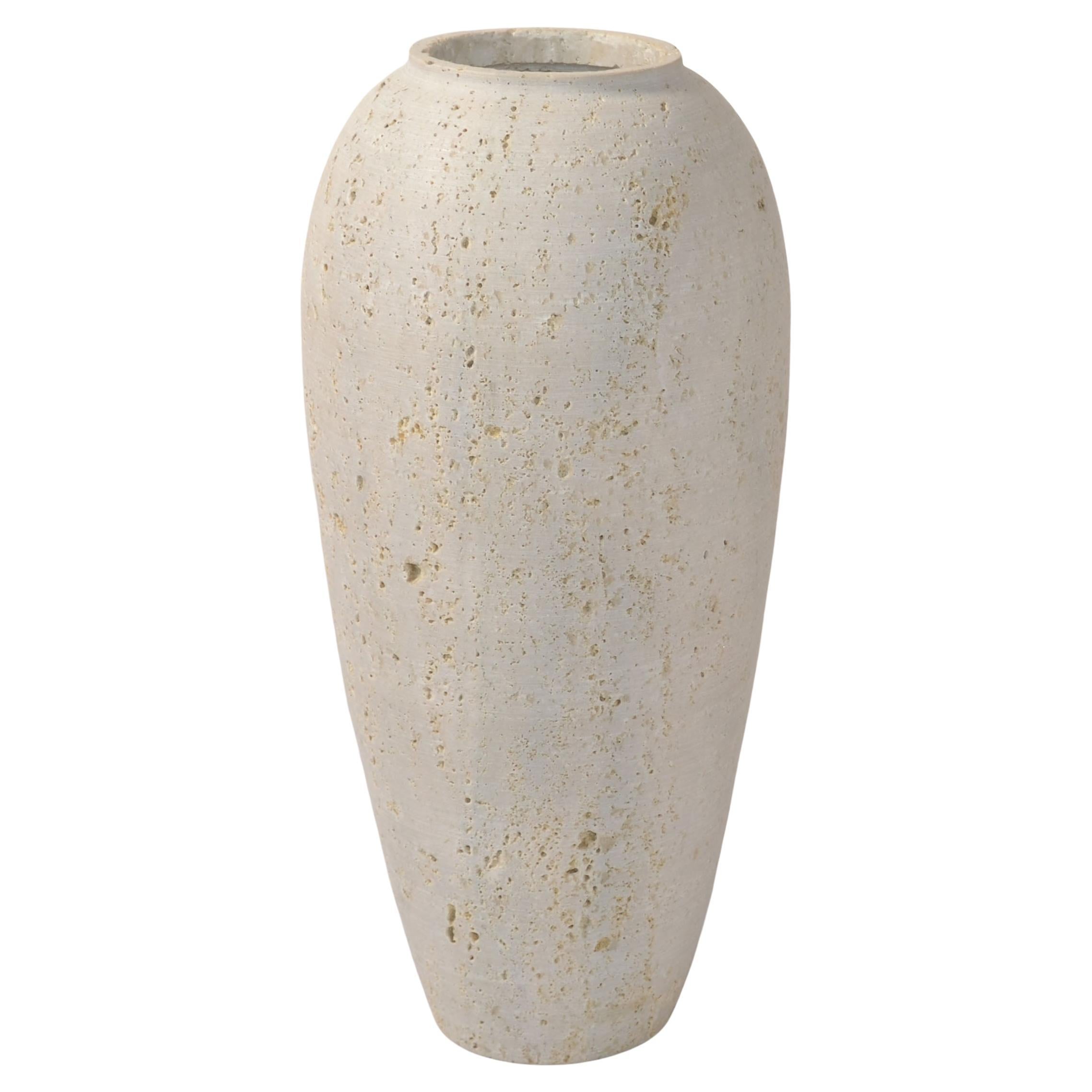 Fratelli Manelli Style Venetia Classic Travertine Stone Cone Vase Raymor Italy
