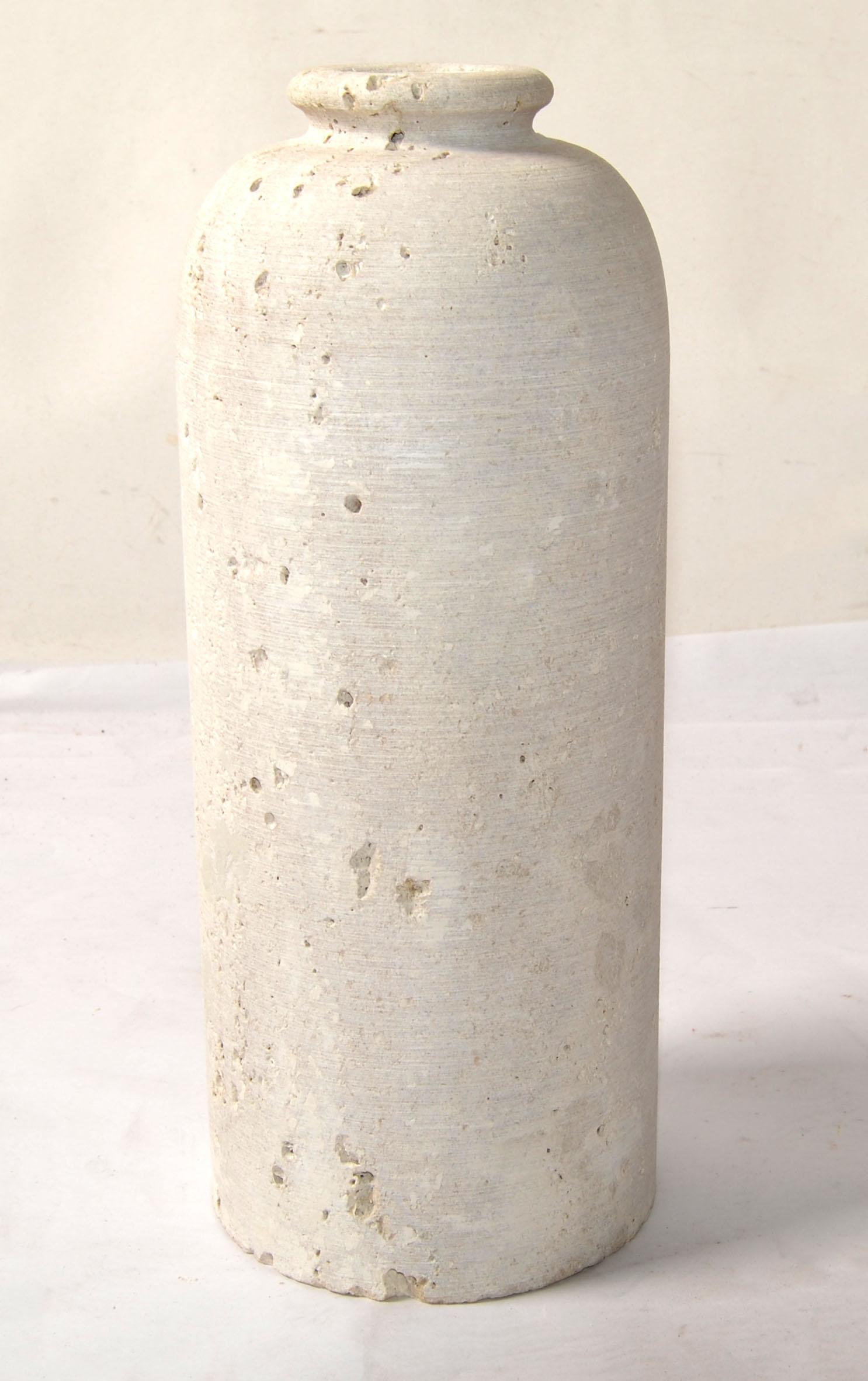 Fratelli Manelli Style Venetia Travertino Pietra Bottiglia Vaso Raymor Italia in vendita 9