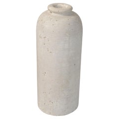 Fratelli Manelli Stil Venetia Travertin-Steinflaschengefäß Vase/Gefäß Vase Raymor Italien