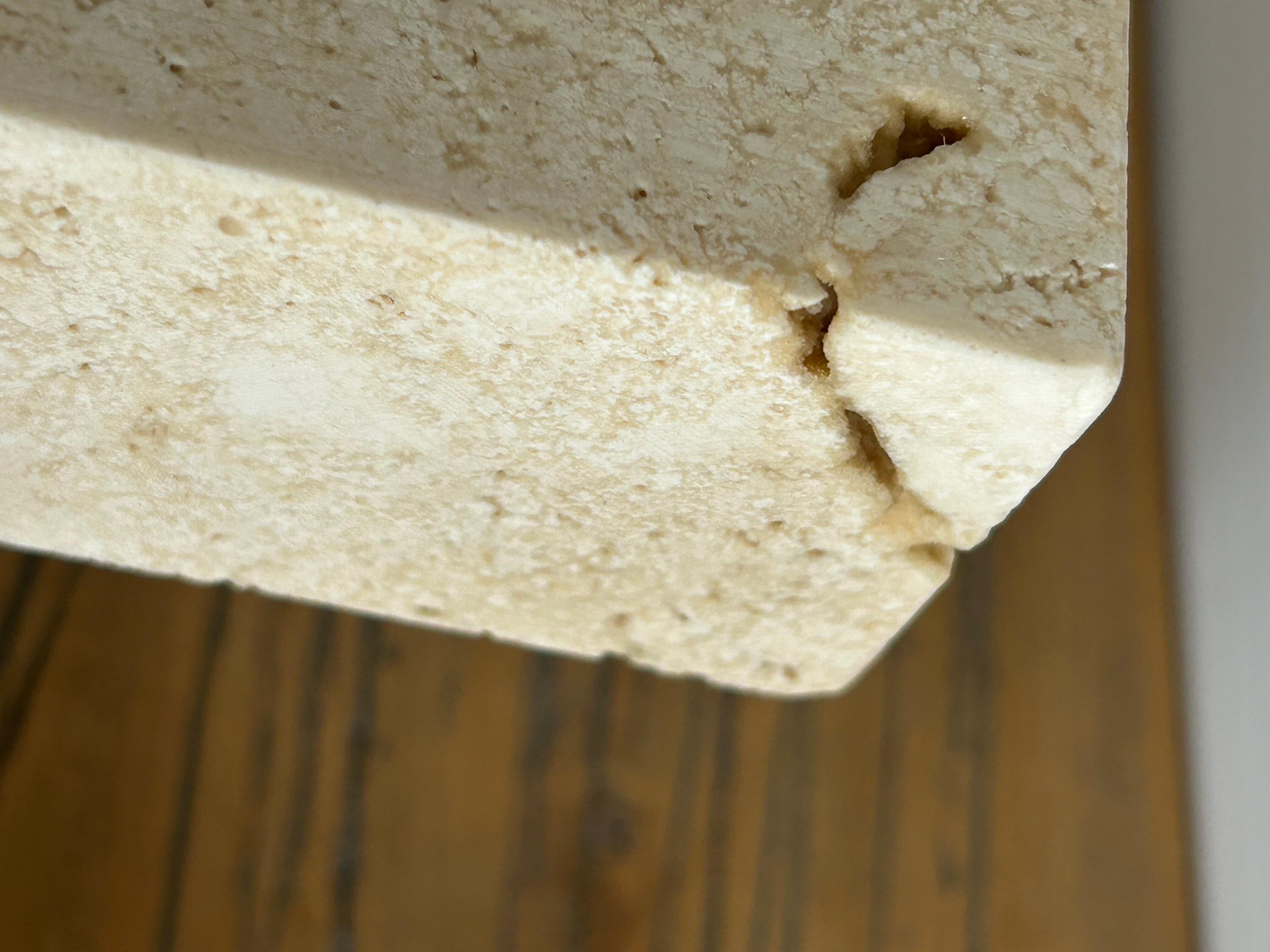 Fratelli Mannelli  A pair  of travertine four arm   Candleholders For Sale 8