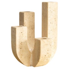 Fratelli Mannelli Travertine Candelabra