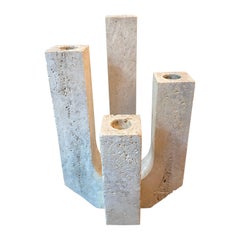 Fratelli Mannelli Travertine Candlestick