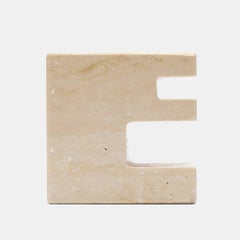 Fratelli Mannelli Travertine Desk Organizer, 1970s