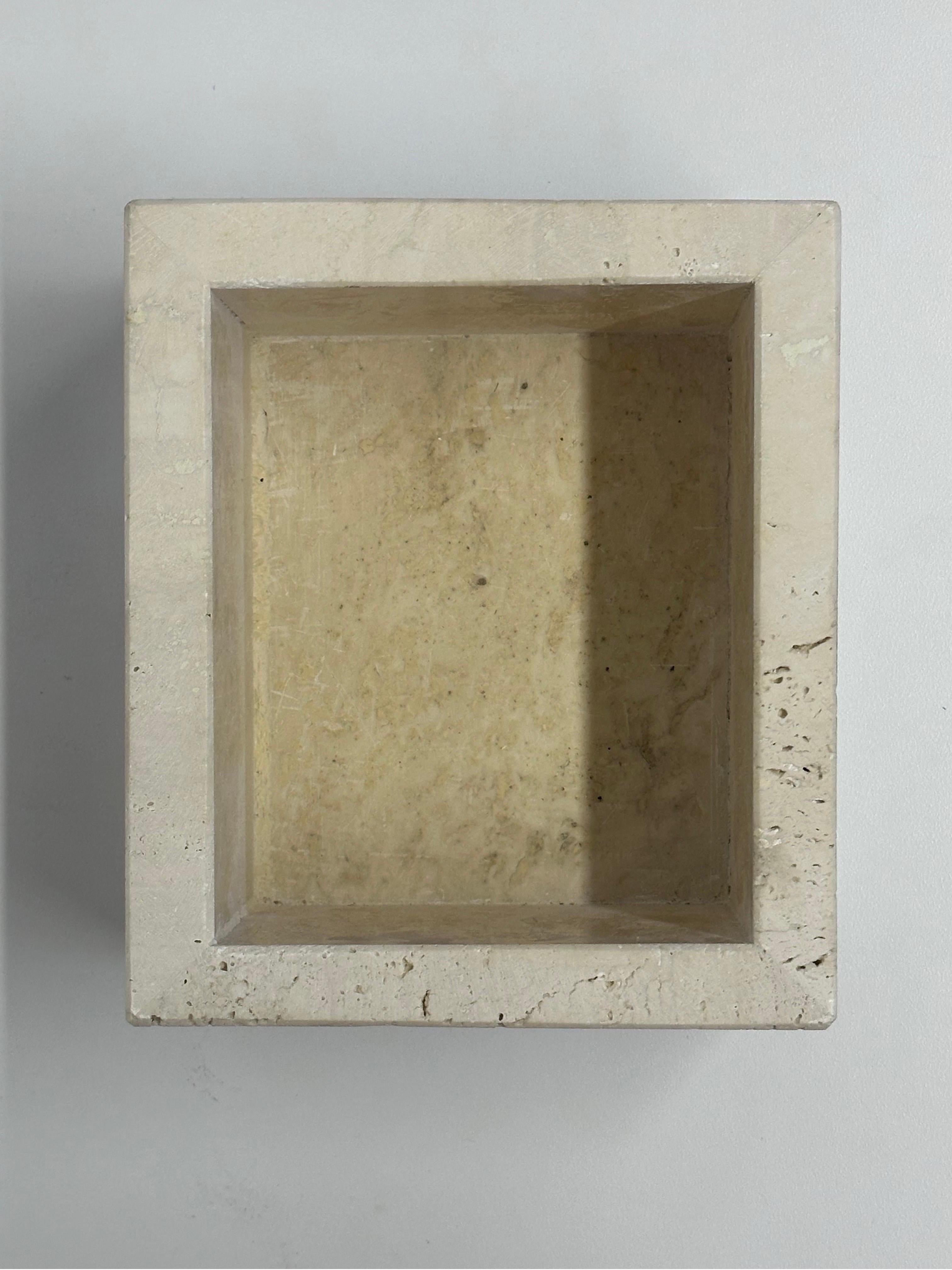 Fratelli Mannelli Travertine Holster Box - 1970s For Sale 2