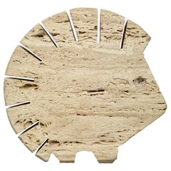 Fratelli Mannelli Travertine Letter Holder Porcupine Sculpture Italy, 1970s