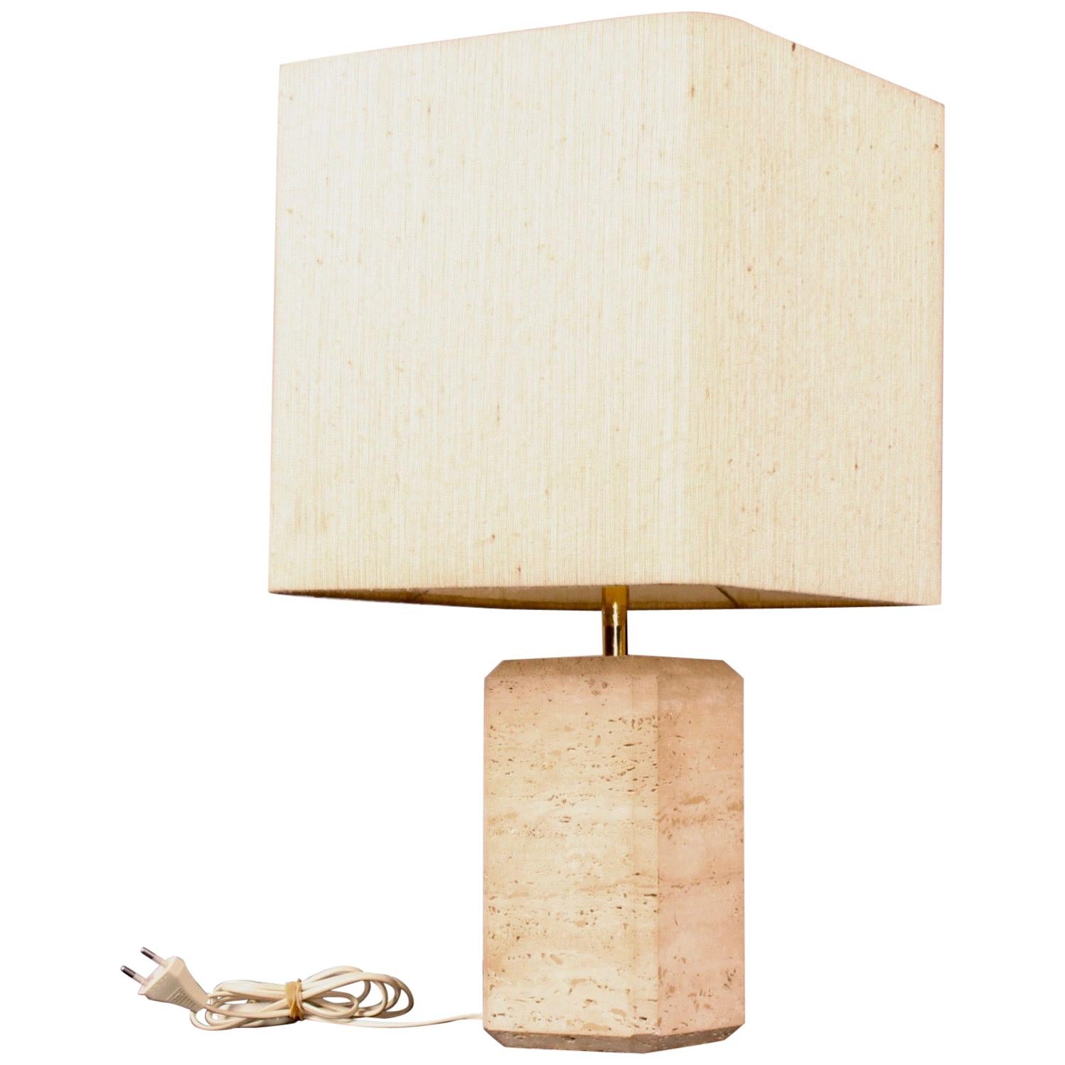 Fratelli Mannelli Travertino Table Lamp