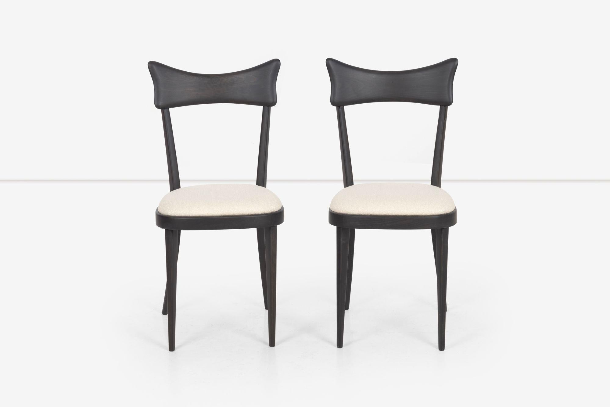 Italian Fratelli Mariani Di Lacceri set of Six Dining Chairs For Sale