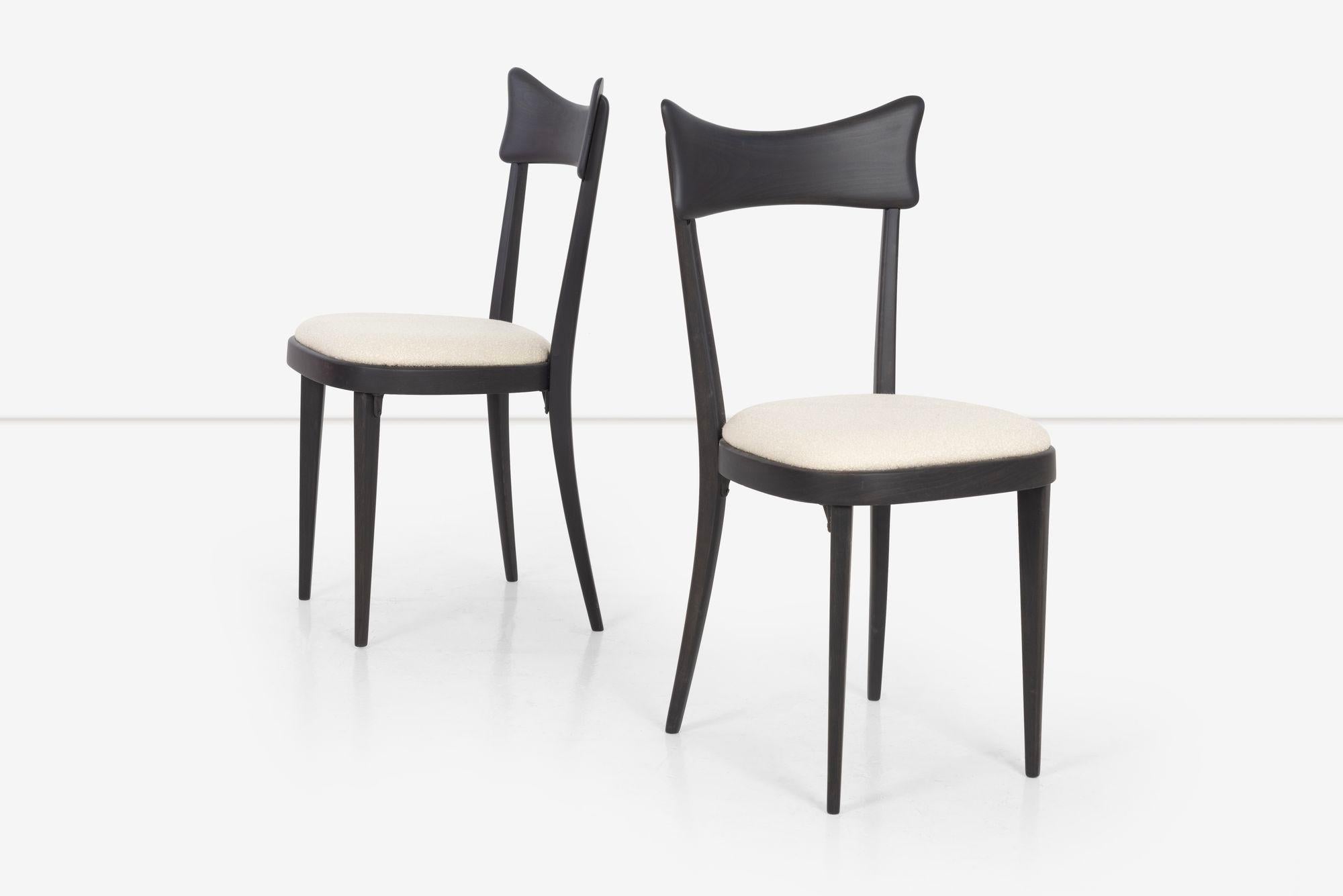 Fratelli Mariani Di Lacceri set of Six Dining Chairs In Good Condition For Sale In Chicago, IL