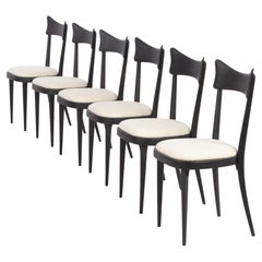 Vintage Fratelli Mariani Di Lacceri set of Six Dining Chairs