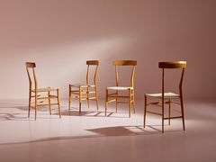 Chaises à haut dossier Fratelli Podestà Modèle P5, Chiavari 1970