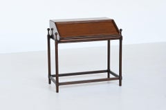 Fratelli Proserpio rollup writing desk in teak Italy 1960