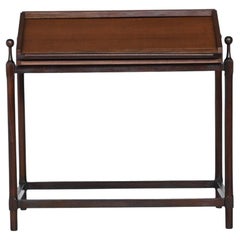 Fratelli Proserpio rollup writing desk in teak Italy 1960